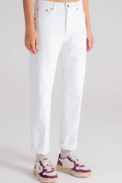 Jeans icon cotone/elastam bianco