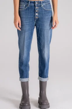Jeans koons gioiello in cotone/elastan blu