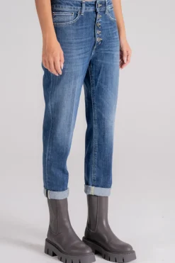 Jeans koons gioiello in cotone/elastan blu