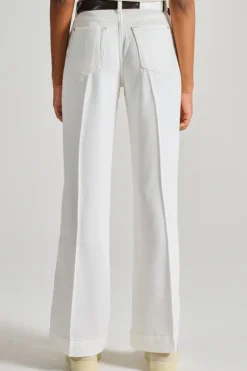 Jeans modern dojo tencel bianco