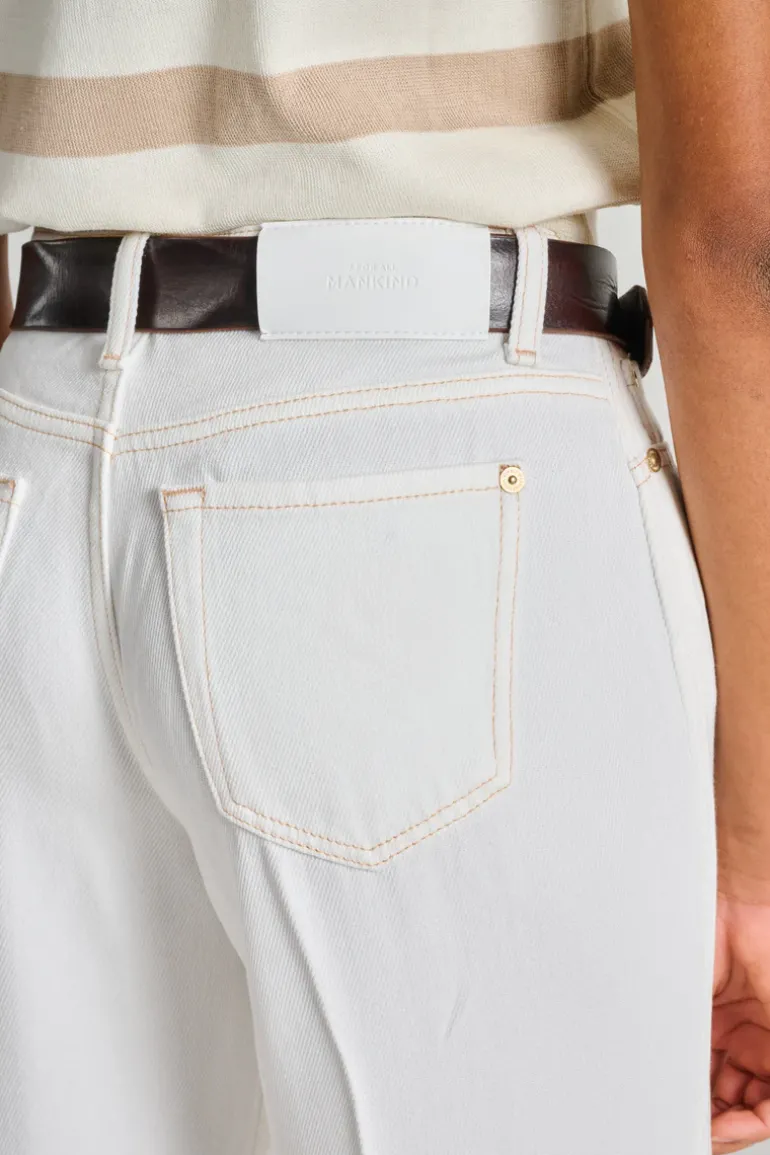 Jeans modern dojo tencel bianco