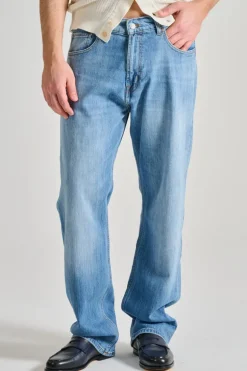 Jeans modern straight crossover denim blu