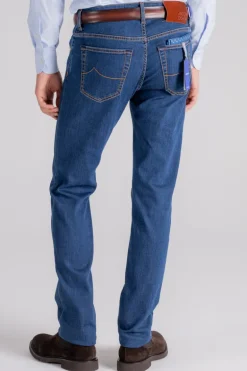 Jeans nick cotone/elastam blu