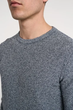 Maglia blu 65% co 35% pa