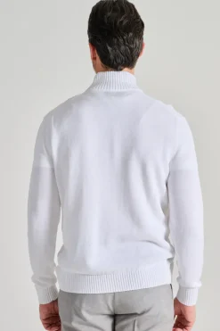 Maglia con bottoni cotone bianco