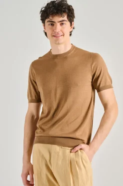 Maglia cotsilk beige