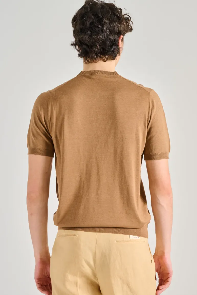 Maglia cotsilk beige