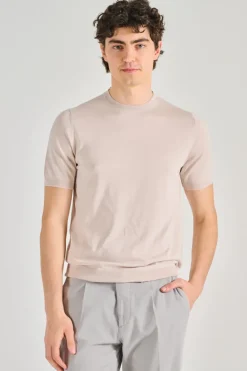 Maglia cotsilk beige