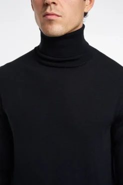 Maglia dolcevita finezza 18 blu uomo