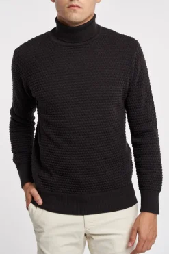 Maglia dolcevita marrone