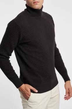 Maglia dolcevita marrone