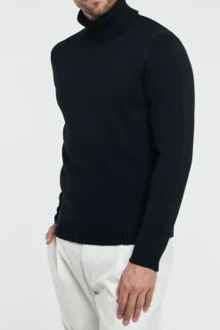 Maglia dolcevita nero uomo