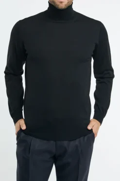 Maglia dolcevita royal merino nero