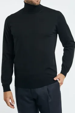 Maglia dolcevita royal merino nero
