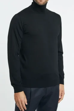 Maglia dolcevita royal merino nero