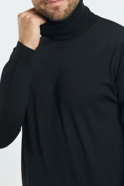 Maglia dolcevita royal merino nero