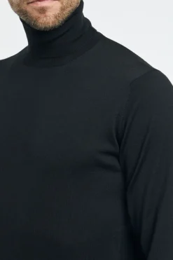 Maglia dolcevita royal merino nero