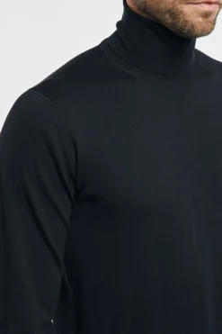 Maglia dolcevita royal merino blu