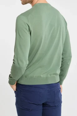 Maglia girocollo 100% co verde