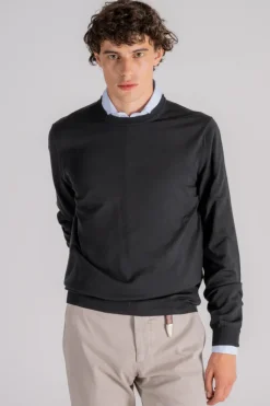 Maglia girocollo flex wool verde