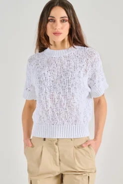 Maglia malfite cotone bianco