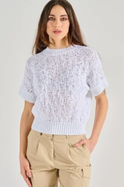 Maglia malfite cotone bianco