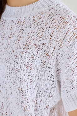 Maglia malfite cotone bianco