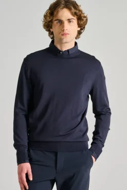 Maglia maxell roud knit blu