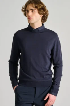 Maglia maxell roud knit blu