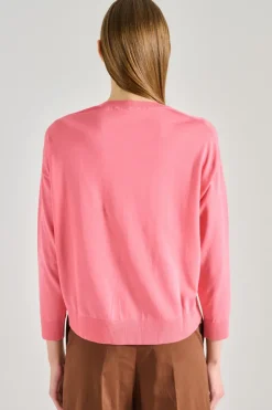 Maglia morgane cotone rosa