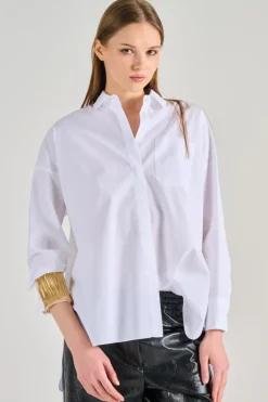 Max mara camicia 100% cotone bianco