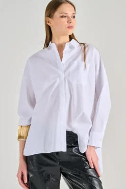 Max mara camicia 100% cotone bianco