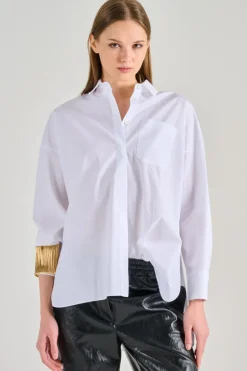 Max mara camicia 100% cotone bianco