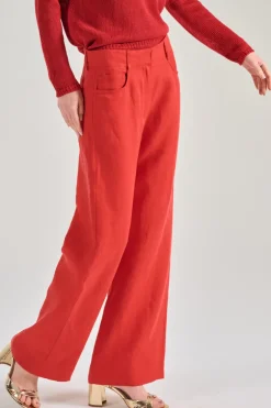 Max mara camicia tessuto rosso