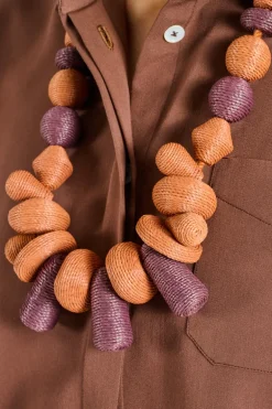 Max mara weekend collana accessori rame ruggine