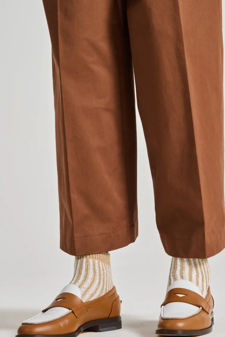 Mocassini penny pelle marrone