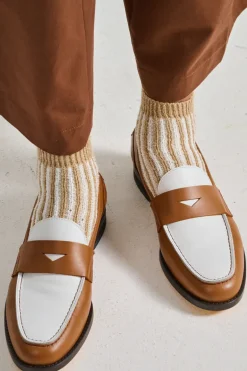 Mocassini penny pelle marrone