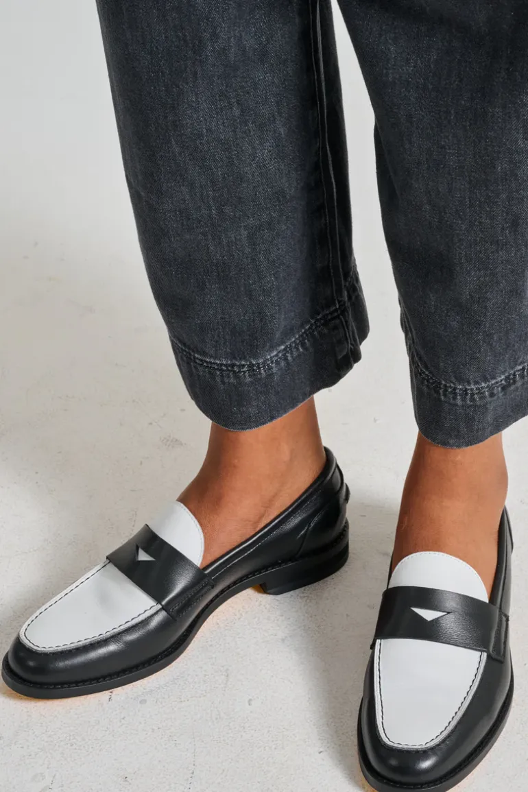 Mocassini penny pelle nero