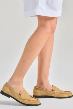 Mocassini suede marrone