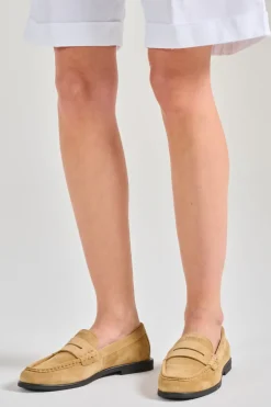 Mocassini suede marrone