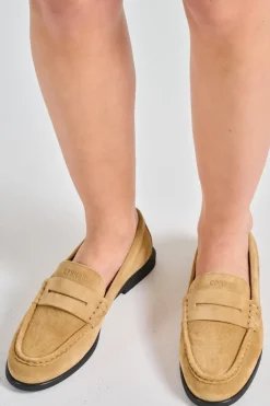 Mocassini suede marrone