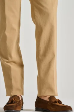 Mocassini tassel adler pelle marrone