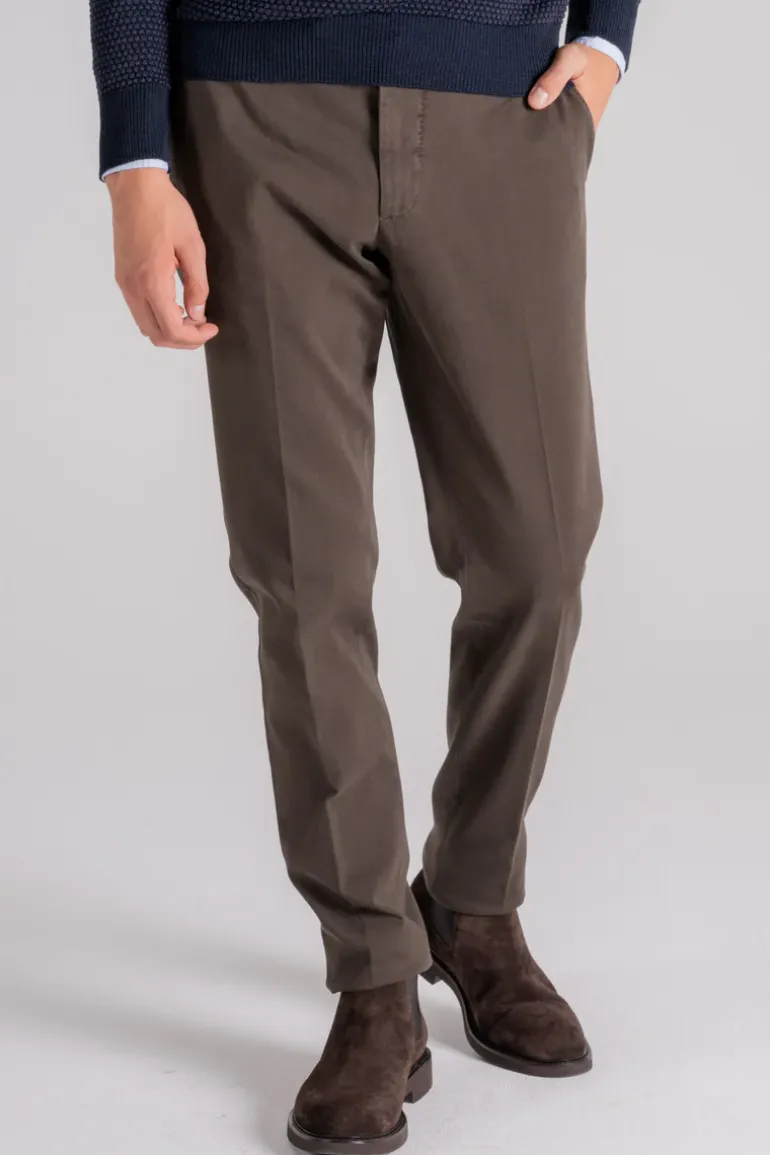 Pantalone 98% co 2% ea marrone