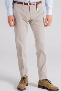 Pantalone 98% cotone 2% elastam marrone