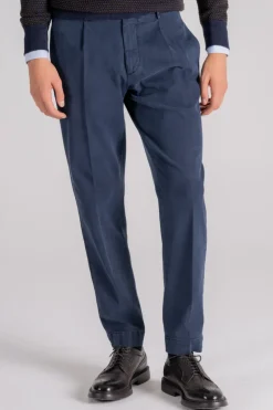 Pantalone 100% cotone blu