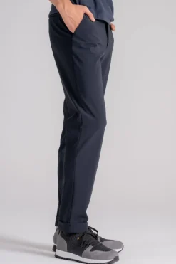 Pantalone chino winter blu in poliammide/elastan