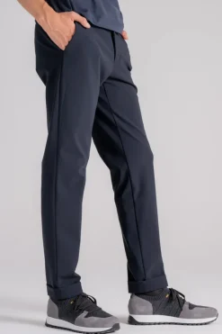 Pantalone chino winter blu in poliammide/elastan