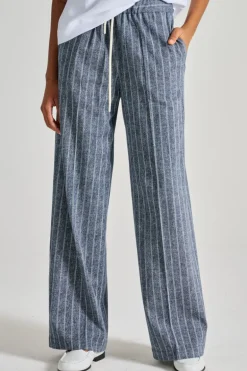 Pantalone coulisse blu