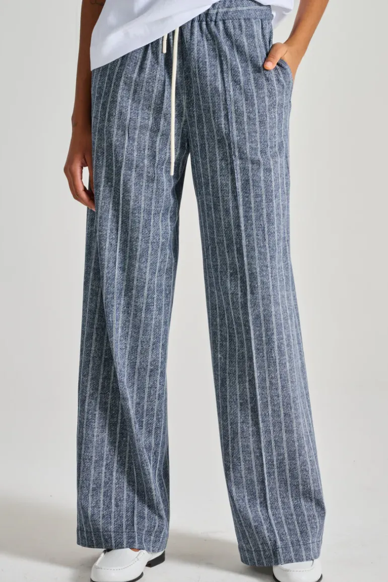 Pantalone coulisse blu