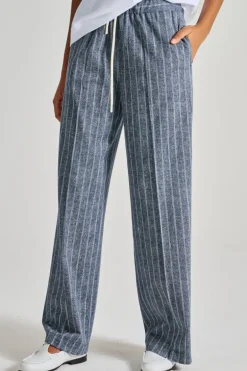 Pantalone coulisse blu